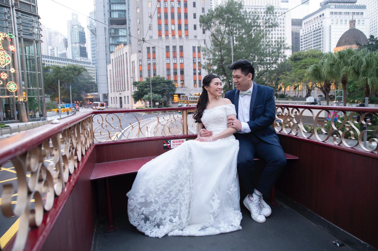 香港電車特色Prewedding化妝婚紗攝影推介套餐