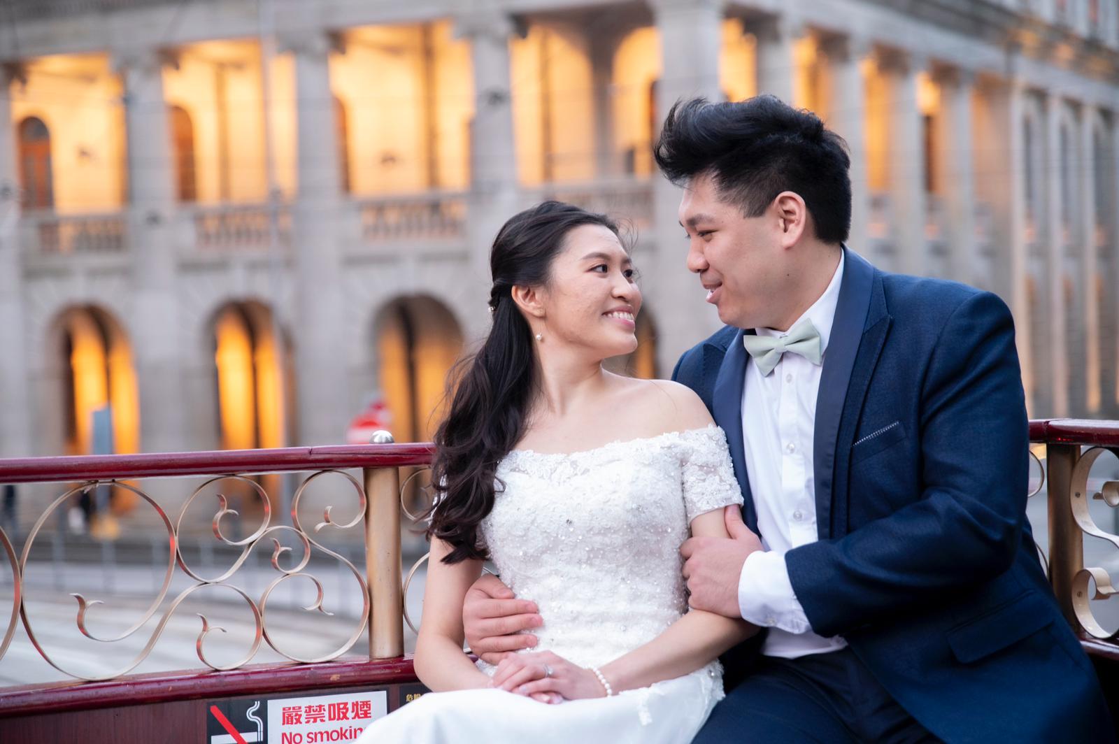 香港電車特色Prewedding化妝婚紗攝影推介套餐