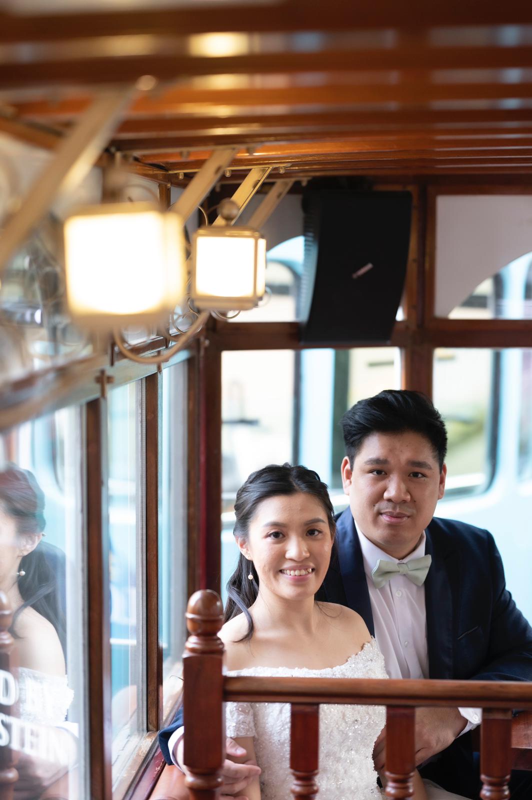 香港電車特色Prewedding化妝婚紗攝影推介套餐